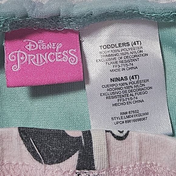 Girls Little Mermaid Nightgown 4t - Picture 2 of 2